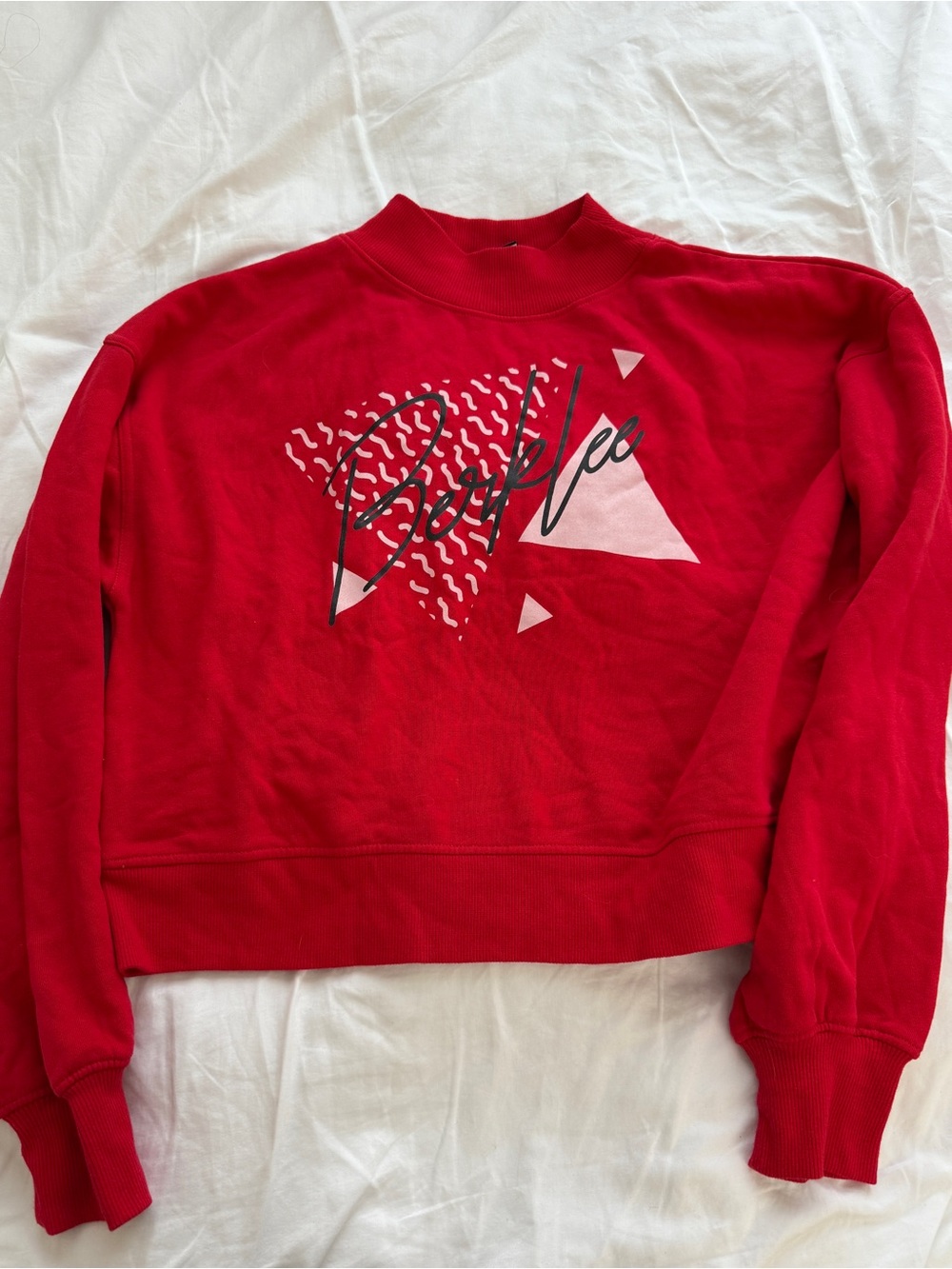 Red Berklee Mockneck Sweatshirt